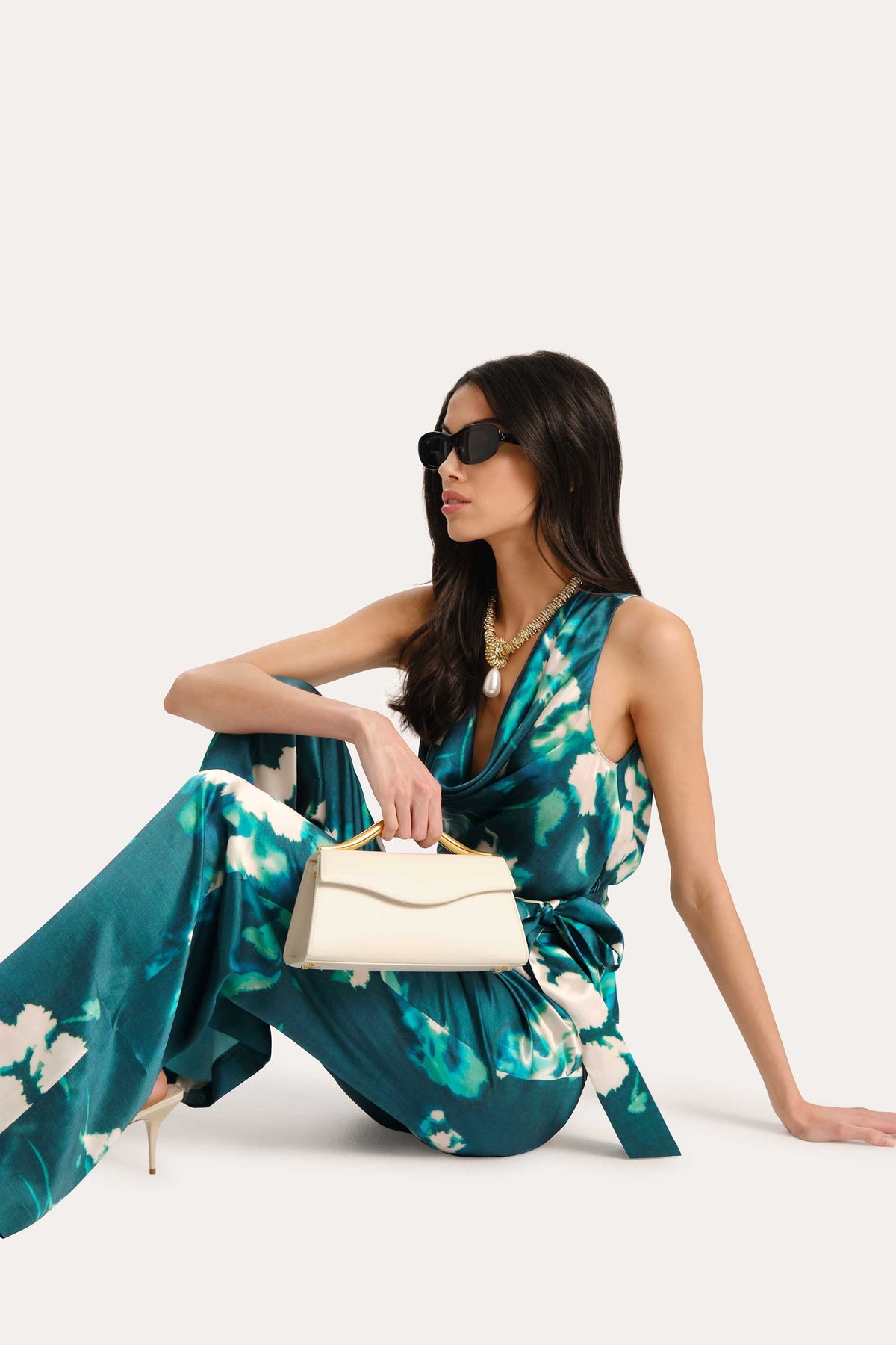 Delilah Floral Silk Halterneck Top