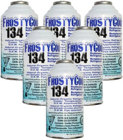 View 134 AC Replacement Refrigerant for R134a with R134 R12 AC Refrigerant 6oz. (Pack of 12) image 2