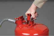 View 5-Gallon Type II Red Safety Gas Can – OSHA-Approved Steel Fuel Container with Flame Arrester, Self-Closing Lid & 1" Flexible Spout (7250130) image 5