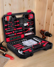 View Home Tool Set Kit - 286 PCS Home Auto Repair Tool Kit with Rolling Tool Box, Mechanic Tool Sets with 21V Max Cordless Power drill, Perfect for Homeowner, Diyer, Handyman image 5