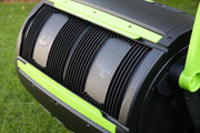 View Two 65-gallon two-stage composting drums, equipped with large double doors and an open frame, are also provided along with a maze-style compost cart, a 1.85-gallon kitchen trolley-style compost bin, three rolls of corn bags, and a retractable plant t image 2