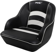 View Bucket Pontoon Boat Seat (White/Blue) image 6