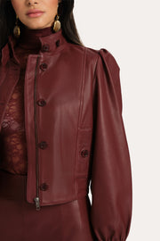 View Belle Lamb Leather Jacket image 2
