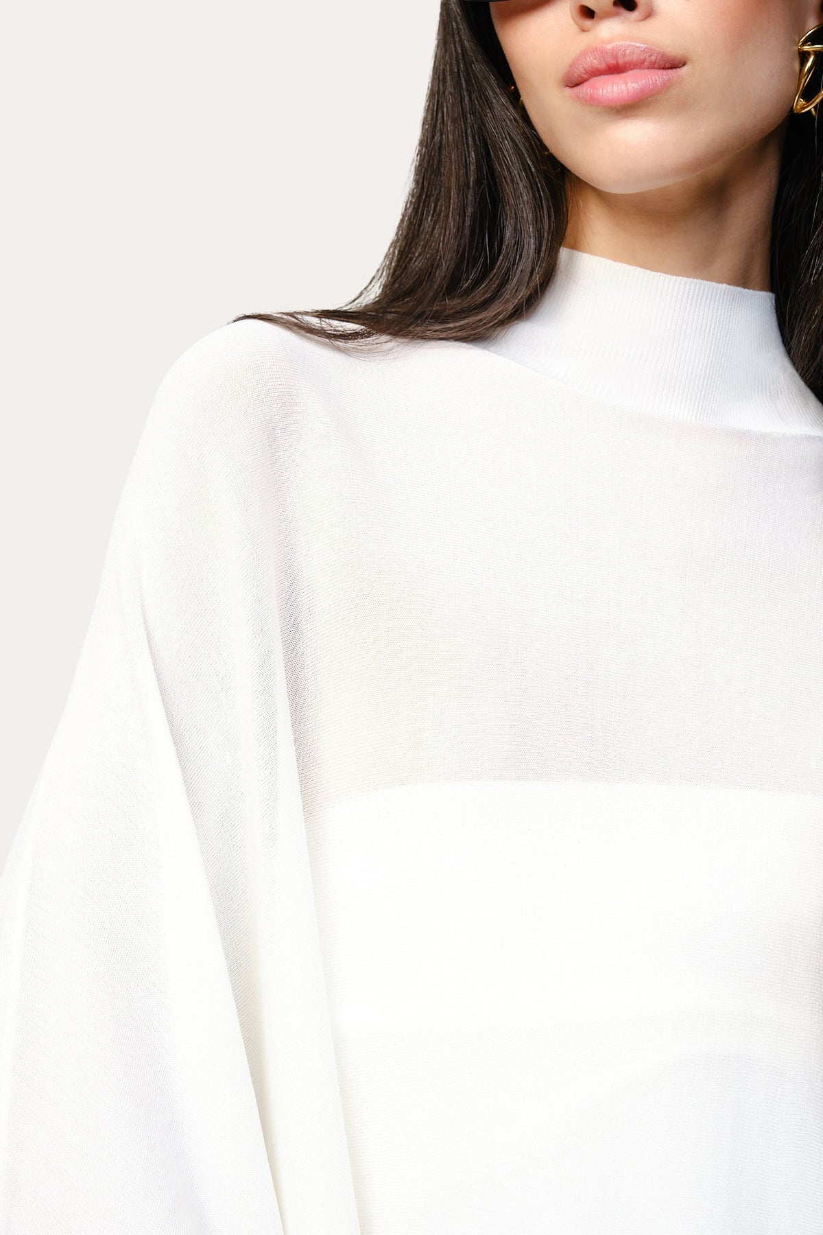 Overlay Two Piece Tube Top Sweater