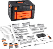 View Mechanical tool kits and socket sets, consisting of 450 pieces, available in sizes of 1/4 inch, 3/8 inch and 1/2 inch, deep and standard socket types, conforming to the standards of the American Society of Automotive Engineers, with American metric m image 3