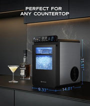 View Nugget Ice Maker Countertop, Smart Pebble Ice Machine with APP Control, 44 lbs/24H Soft Pellet Chewable Ice with Self-Cleaning, Stainless Steel image 2