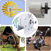 View 12000W Low RPM Permanent Magnet Generator 12V 24V 48V 120V 220V, Free Energy Gearless Permanent Magnet Generator Motor DIY for Wind Turbine Water Turbine,12V image 3