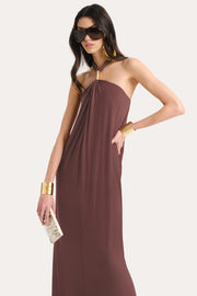 View Aurora Halterneck Maxi Dress image 4