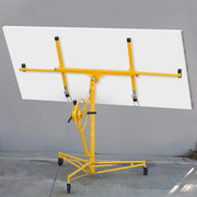 View Drywall Lift 11' Yellow Rolling Sheetrock Panel Hoist Jack image 3