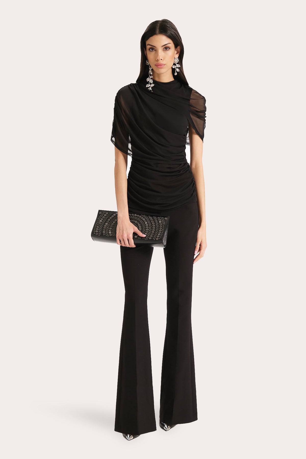 Gaia Draped Mesh Top