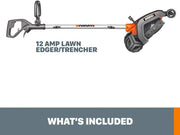 View 12 Amp 7.5 Inch Electric Lawn Edger & Trencher, Orange and Black image 6