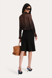 View Morgan Silk Charmeuse Dot Shirt image 3
