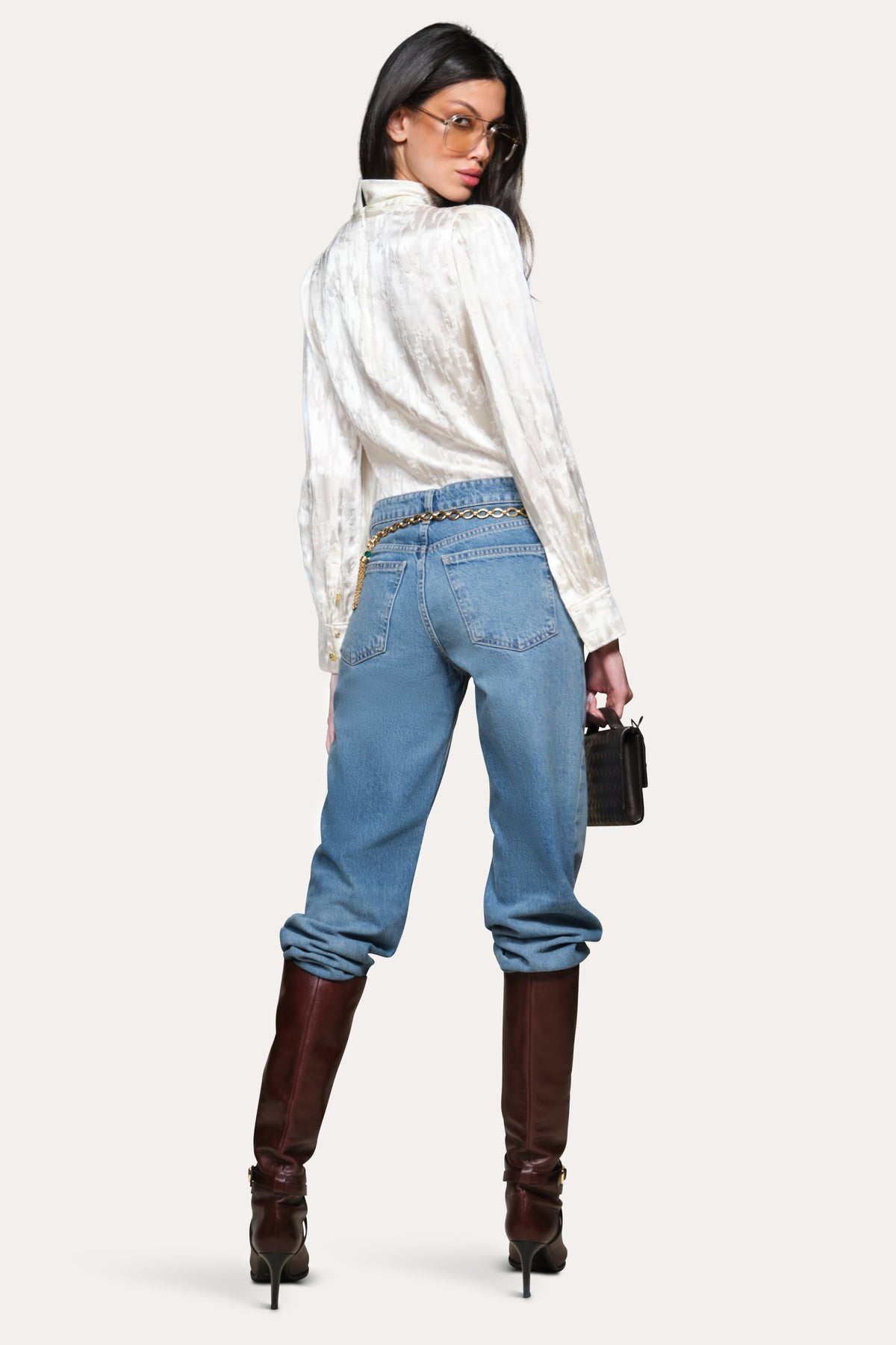 Silk Jacquard Blouse