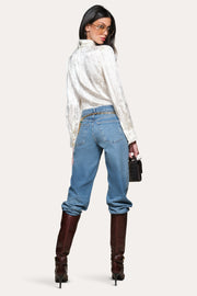 View Silk Jacquard Blouse image 2