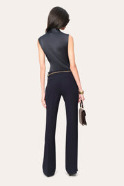 View Sleeveless Silk Satin Contour Shirt image 4