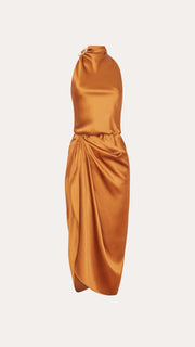 View Josephine Draped Halter Dress image 6