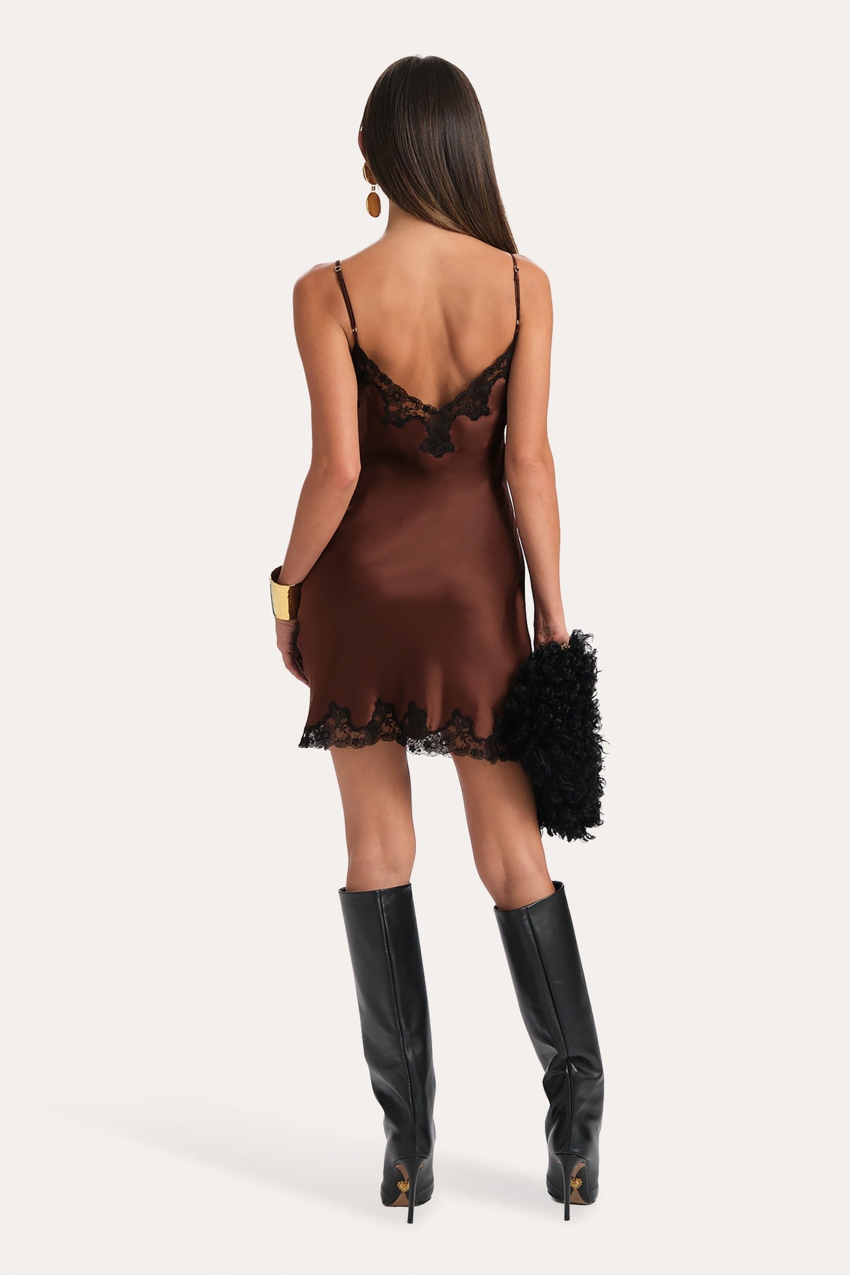Bria Silk Lace Slip Dress