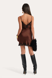 View Bria Silk Lace Slip Dress image 3