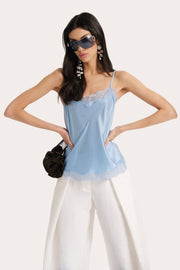 View Brooke Silk Charmeuse Lace Trim Cami image 5
