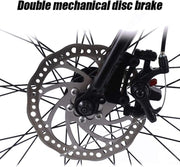 View 21-Speed Men's Mountain Bike Double Disc Brake 29 Inches All-Terrain City Bikes Adults Only Outdoor Cycling Hard Tail Front Suspension,C image 3
