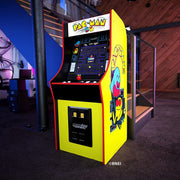 View Bandai's "Pac-Man" classic version, featuring 12 games, and an arcade machine that is 4 feet in size. image 2