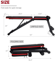 View Adjustable Weight Bench Full Body Workout Multi-Purpose image 2