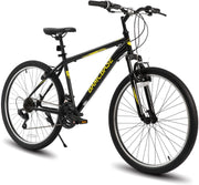 View 26/27.5 Inch Mountain Bike, Mens Womens MTB with 21 Speeds, High-Tensile Steel Frame, V Brake, Hardtail Bicycle for Adults image 4