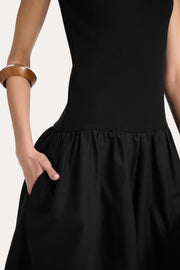 View Esme Cotton Poplin Ribbed Dress image 3