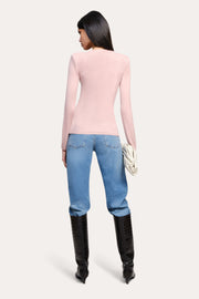 View Cara Silk Wool Cardigan image 3