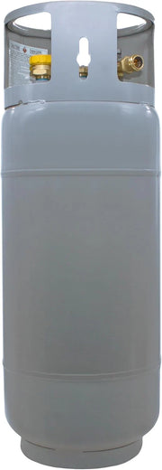 View Steel Forklift Propane Tank Cylinder with Built-in Gauge, Gray-Flame King image 2