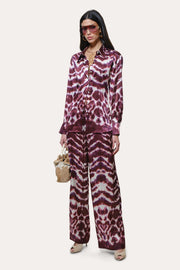 View Lila Ikat Silk Button Down image 1