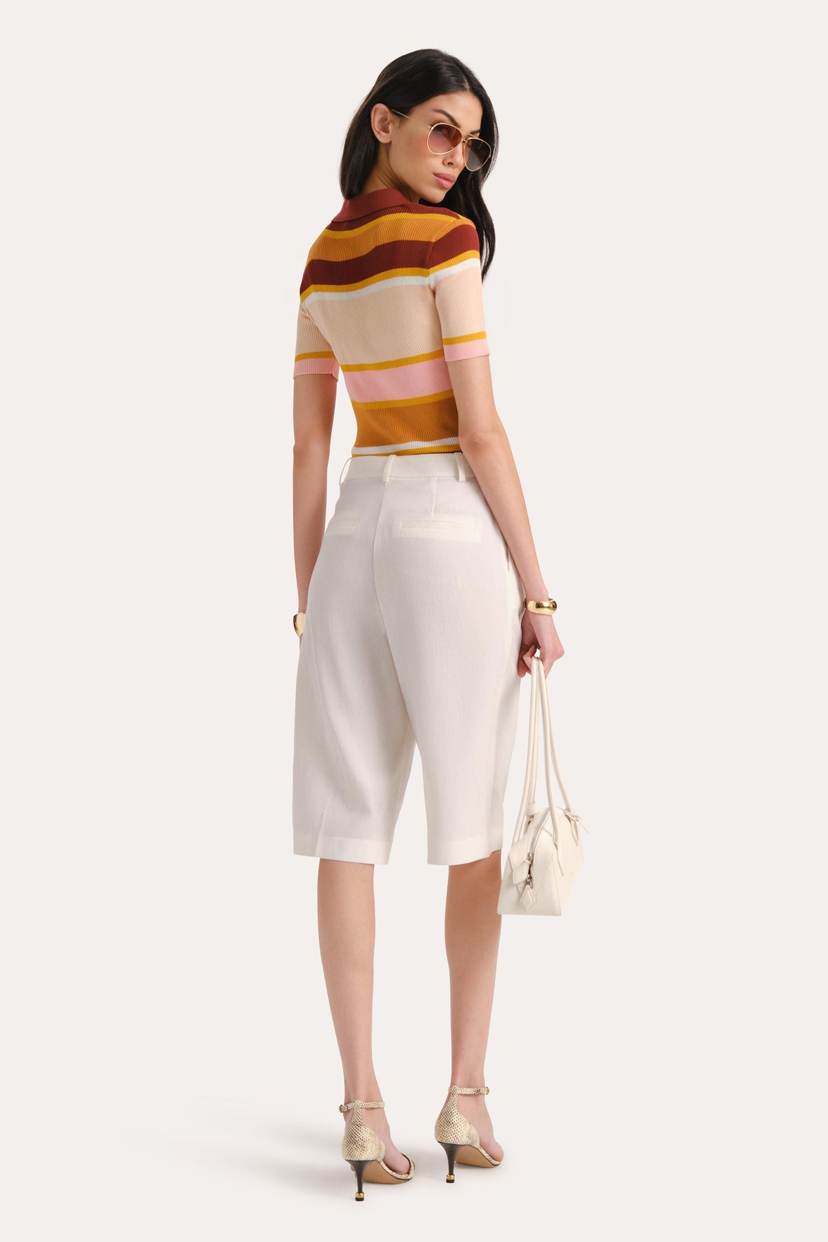 Sylvie Striped Polo Shirt