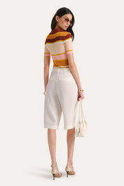 View Sylvie Striped Polo Shirt image 3