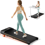 View Walking Pad, Under Desk Treadmill with Incline for Home Office 2.5HP Portable Walking Treadmill with 280 Lbs Weight Capacity Walking Machine, Remote Control, LED Display image 3