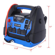 View Rechargeable Jump Starter 1800 Amp Battery Jump Starter With Air Compressor Car Tire Inflator For Gas Diesel Vehicles image 5