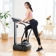 View Whole Body Vibration Plate, 500W Vibration Plate Exercise Machine with 99 Levels 3 Preset Modes & 2 Resistance Bands, Training Fitness Vibration Platform Machine for Home Gym with 330lb Capacity image 2