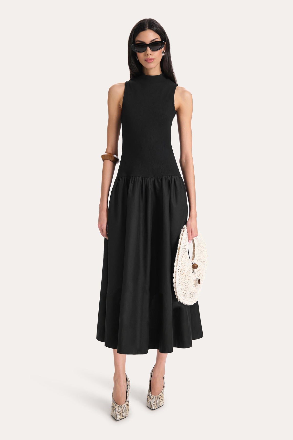 Esme Cotton Poplin Ribbed Dress