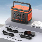 View Portable Power Station, 297Wh Backup Lithium Battery Generator with 600W AC Output and 100W Fast Charging, Solar Generator for Outdoors Camping, Travel Emergency, Home Blackout image 2