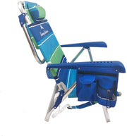 View 2 Backpack Beach Chairs with Storage Pouch and Towel Bar image 3