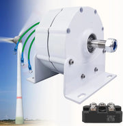 View 12000W Low RPM Permanent Magnet Generator 12V 24V 48V 120V 220V, Free Energy Gearless Permanent Magnet Generator Motor DIY for Wind Turbine Water Turbine,12V image 1
