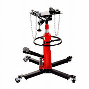 View Hydraulic Car Transmission Jack Vertical Lift,1660 Pounds,360掳Rotating Wheel Lift,Red image 1