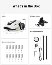 View Robot Lawn Mower Reception 0.12 Acre, Max. 0.17 Acre, Ultrasense AI Vision+ RTK Positioning, Auto Mapping, App Control,45% Slope, Cutting Height 2''~3.5'', 3 Mowing Zones image 3