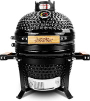 View 13-inch ceramic Kamodo charcoal barbecue grill - red image 2