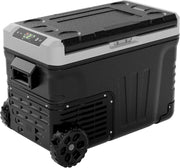 View 12 Volt Refrigerator, 37QT(35L) Electric Cooler, Portable Freezer 12V/24V DC 110-240V AC, 12V Fridge -4℉~68℉, 12V Cooler with Wheels & 2 Baskets for Travel, Truck, Boat, Camping image 1