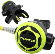 View Yoke Regulator & Octopus Combo for Scuba Diving | High-Performance Over-Balanced Regulator, Silicone Mouthpiece, 27" Hose, Large Purge Button, 36" Yellow Octopus Hose image 2
