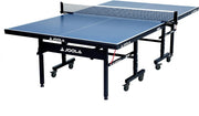 View Professional-grade medium-density fiberboard indoor table tennis table, equipped with a quick-locking table tennis net and a stand set - assembled in 10 minutes easily - of high quality - foldable, with a single-player playing mode image 1