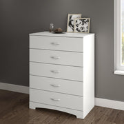 View Furniture Step One 5-Drawer Chest, Pure White. image 3