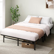 View Queen Bed Frame - 14 in SmartBase Elite Metal Bed Frame with Steel Slat Support, Box Spring Replacement, Tool-Free Assembly - Super Heavy Duty Platform Bed Frame with Underbed Storage Space, Queen Size image 2