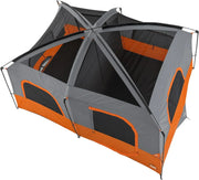 View Straight Wall Cabin Tents | 10 Person / 11 Person / 12 Person Large Multi Room Family Tents for Car Camping & Outdoor Adventures image 5