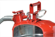 View 5-Gallon Type II Red Safety Gas Can – OSHA-Approved Steel Fuel Container with Flame Arrester, Self-Closing Lid & 1" Flexible Spout (7250130) image 3